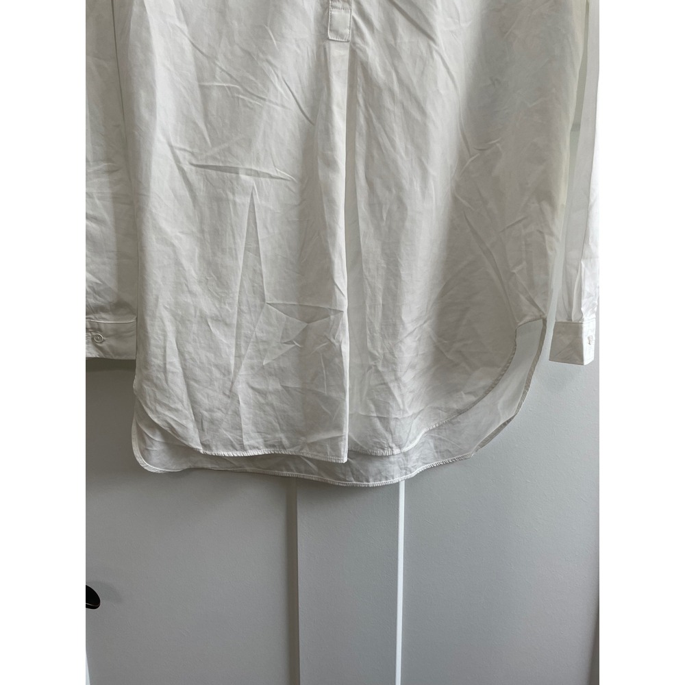 AYR Women's White Button-Down Tunic Shirt - Picture 5 of 9
